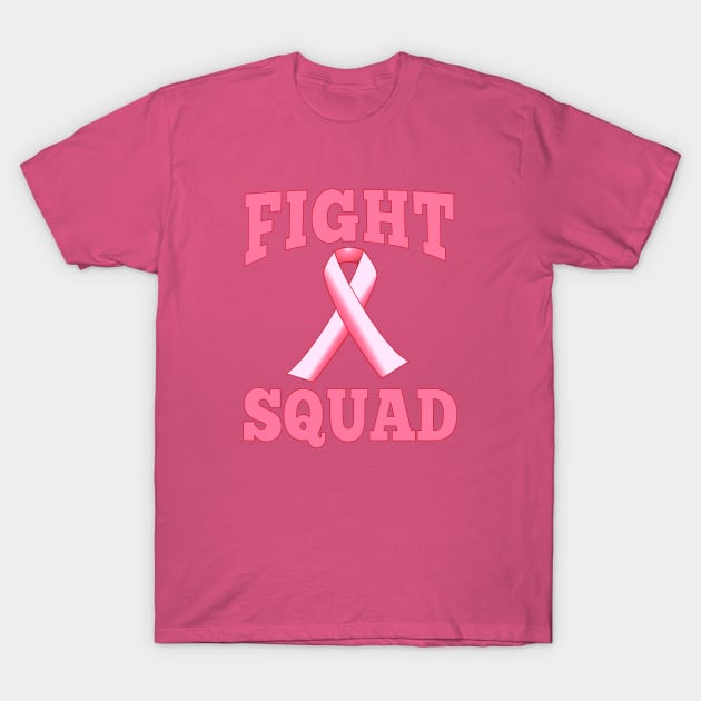 Fight Squad Breast Cancer Support T-Shirt by Scarebaby